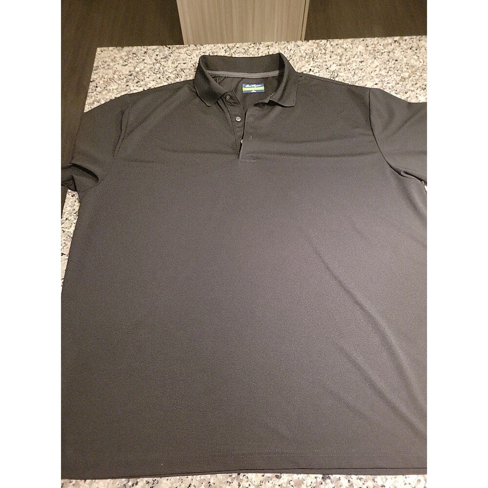 Ben Hogan‎ Performance Polo Mens 3XL Black Solid 30% Polyester Golf Shirt